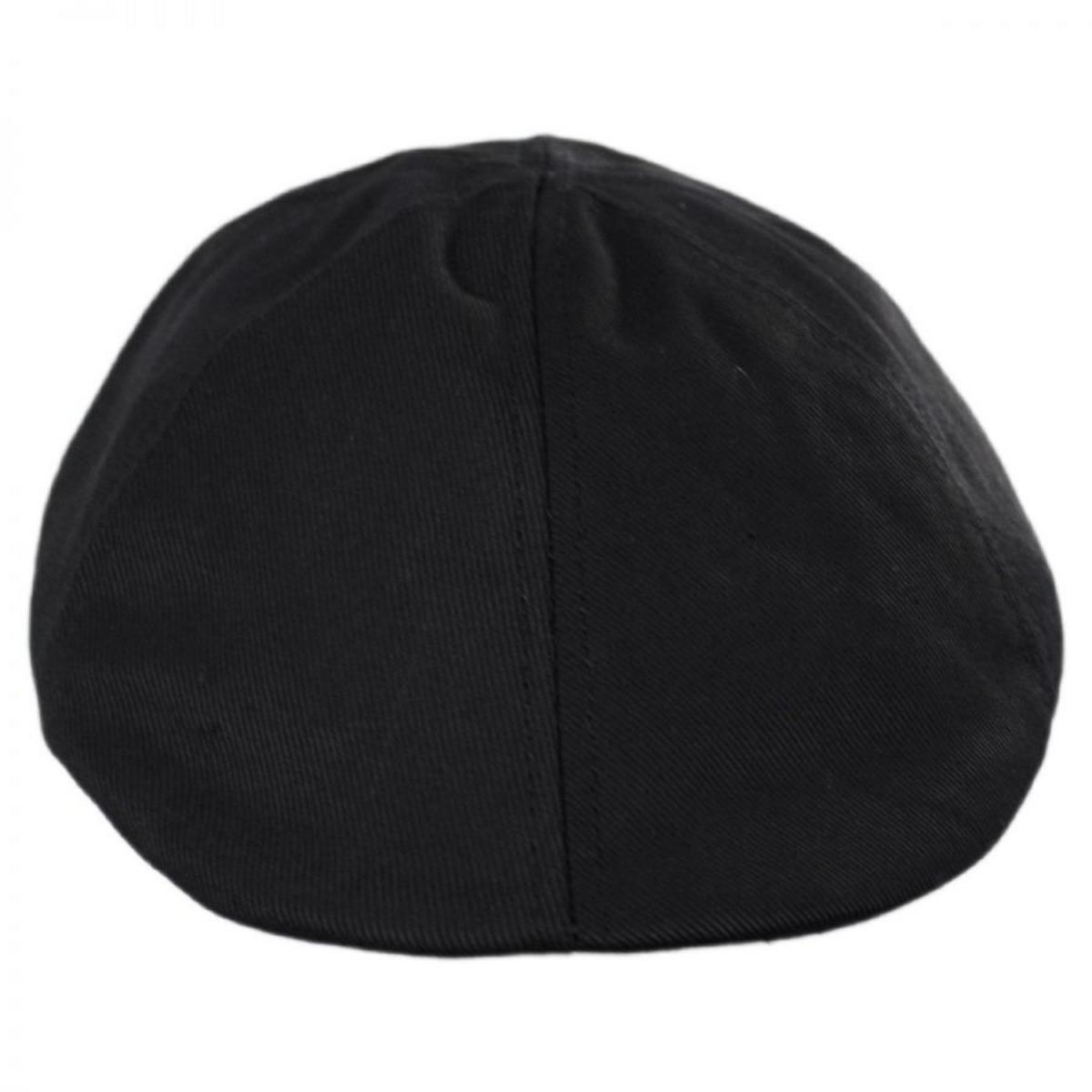 Jaxon Hats | Cotton Twill Duckbill Cap | 167739 | front | BLACK