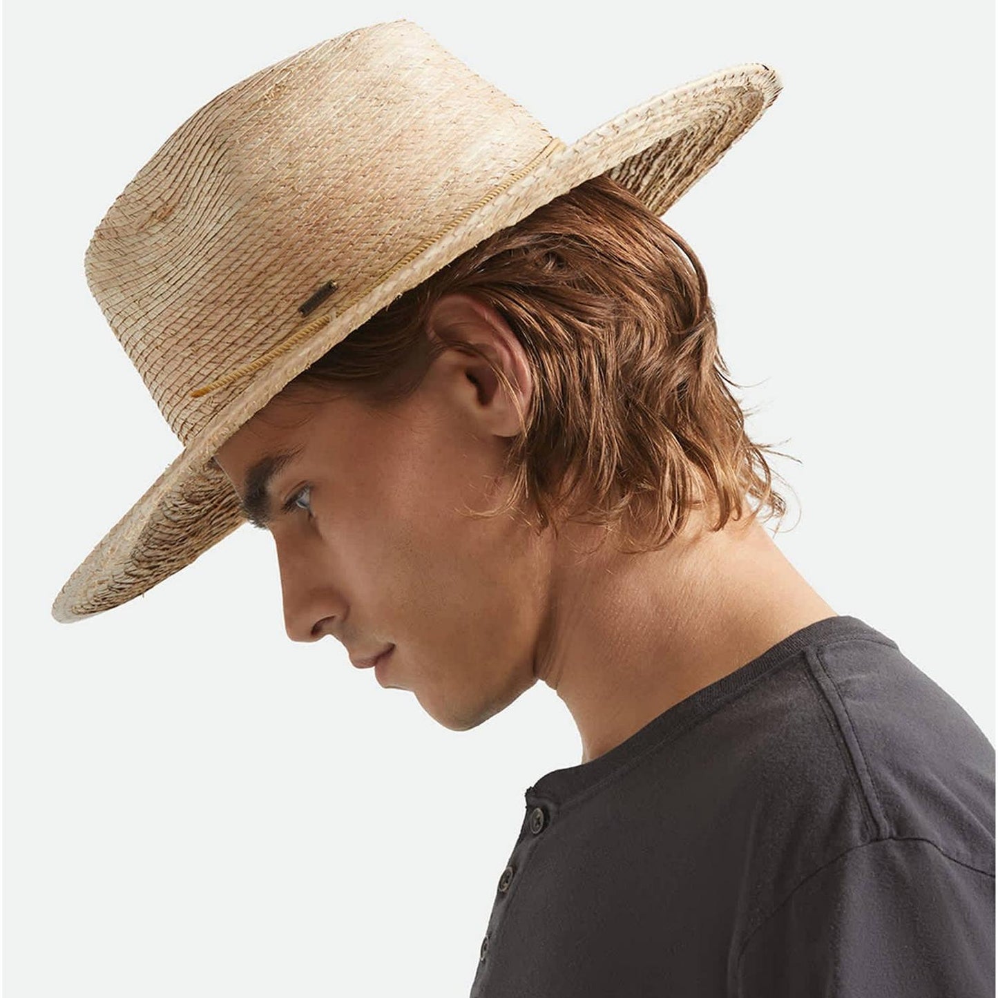 BRIXTON HATS | Blake Palm Straw Fedora Hat | 128366 | lsmone | NATURAL