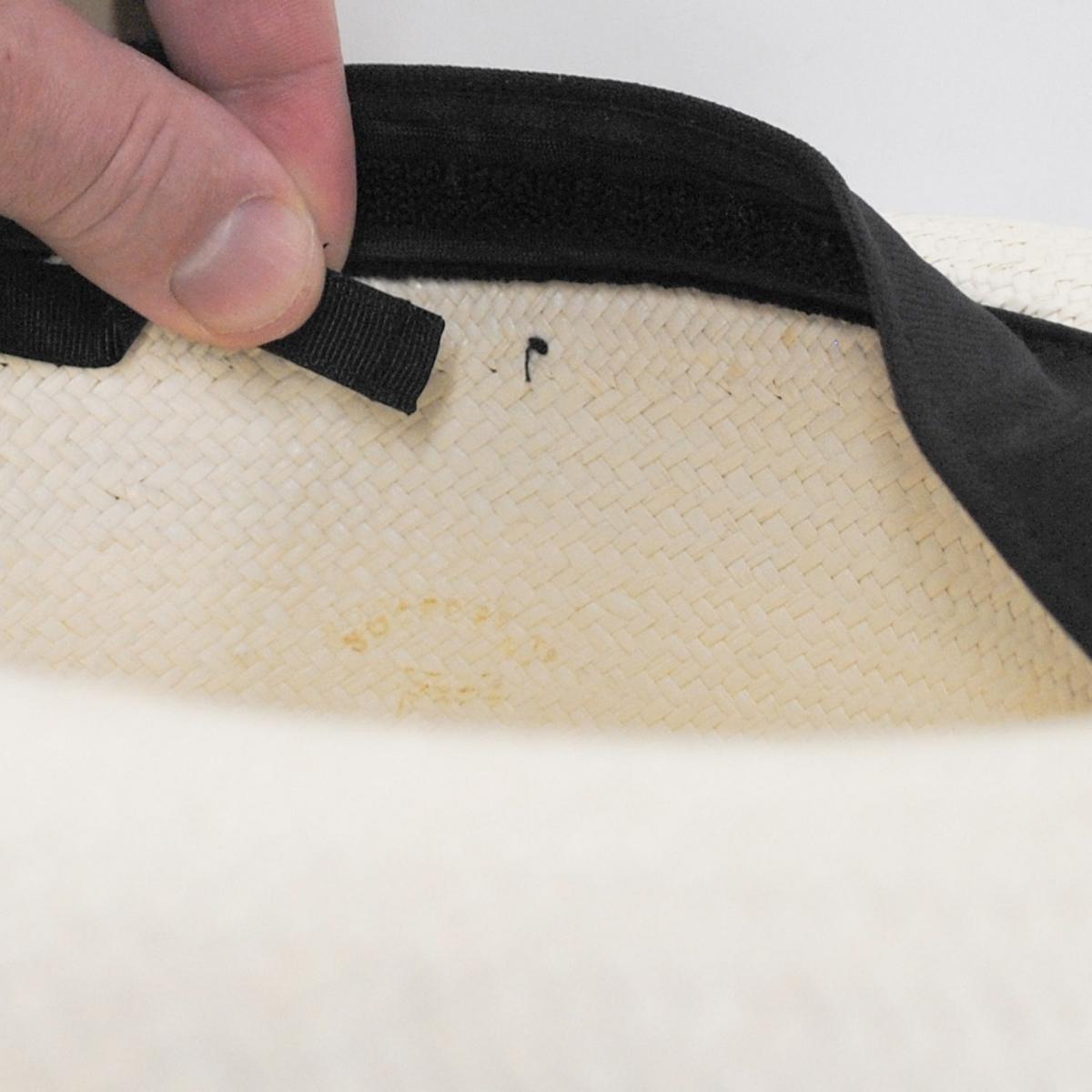 Jaxon Hats | Panama Straw Trilby Fedora Hat | 127106 | detailone | BLEACH