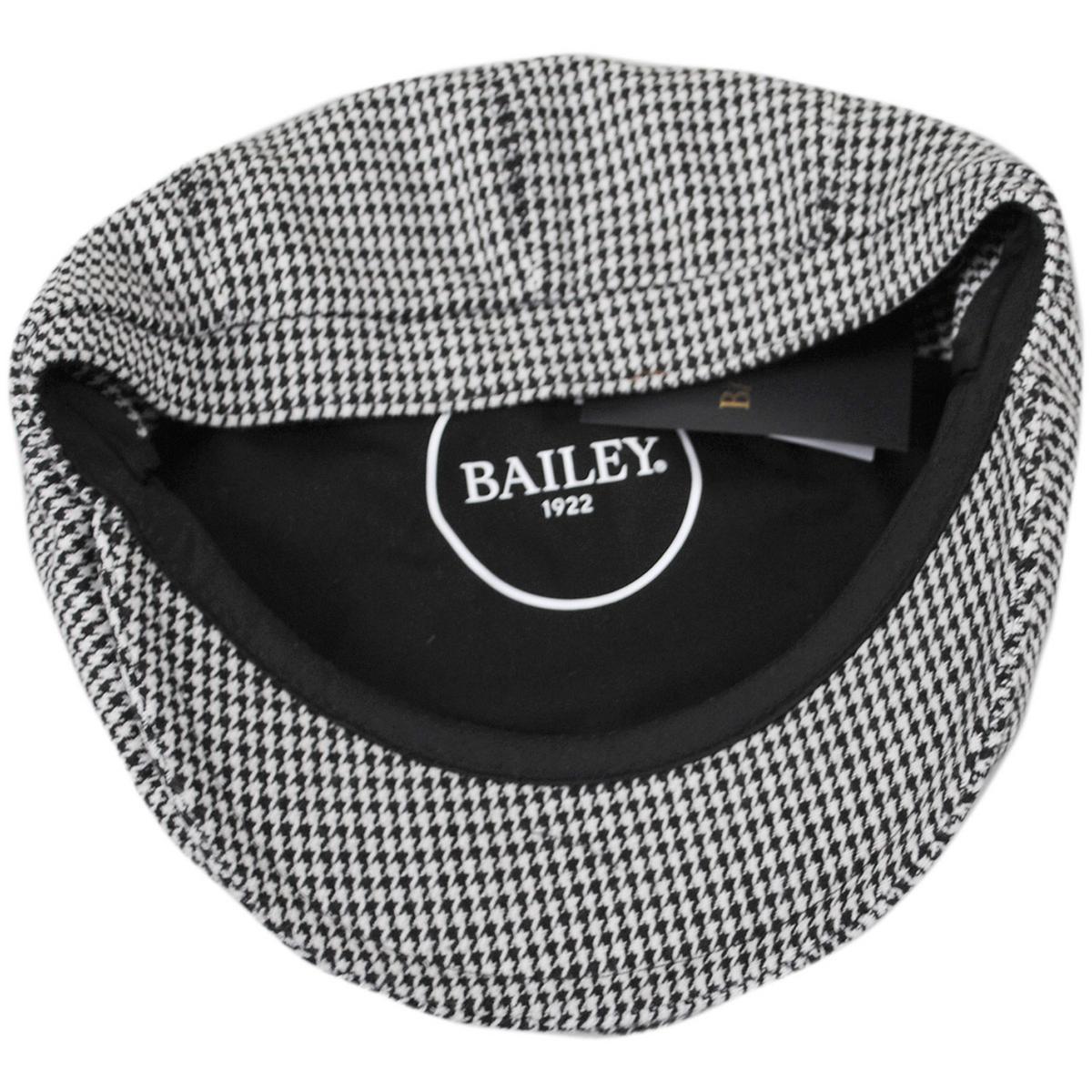 Bailey 1922 | Atlas Houndstooth Earflap Newsboy Cap | 167239 | under | BLACK MULTI