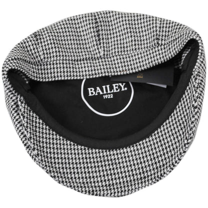 Bailey 1922 | Atlas Houndstooth Earflap Newsboy Cap | 167239 | under | BLACK MULTI