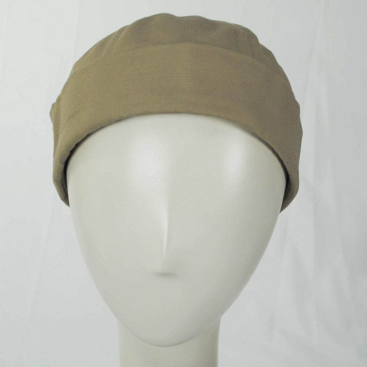 NEW YORK HAT CO | Six Panel Canvas Skull Cap Beanie Hat | 142000 | front | KHAKI