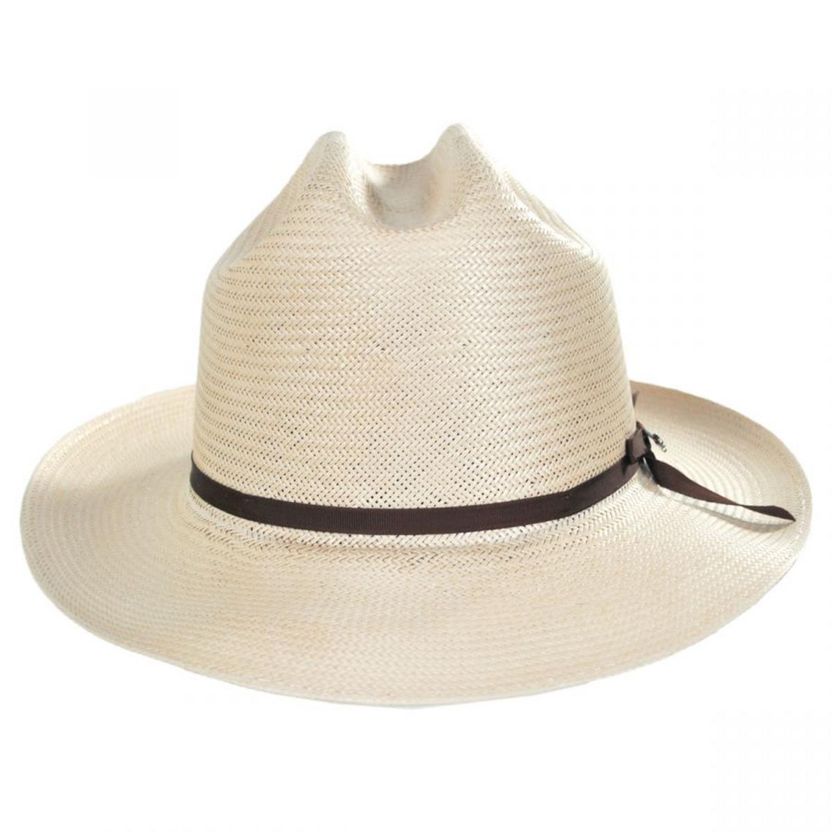 Stetson | Open Road Shantung Straw Western Hat | 127000 | front | SILVERBELLY