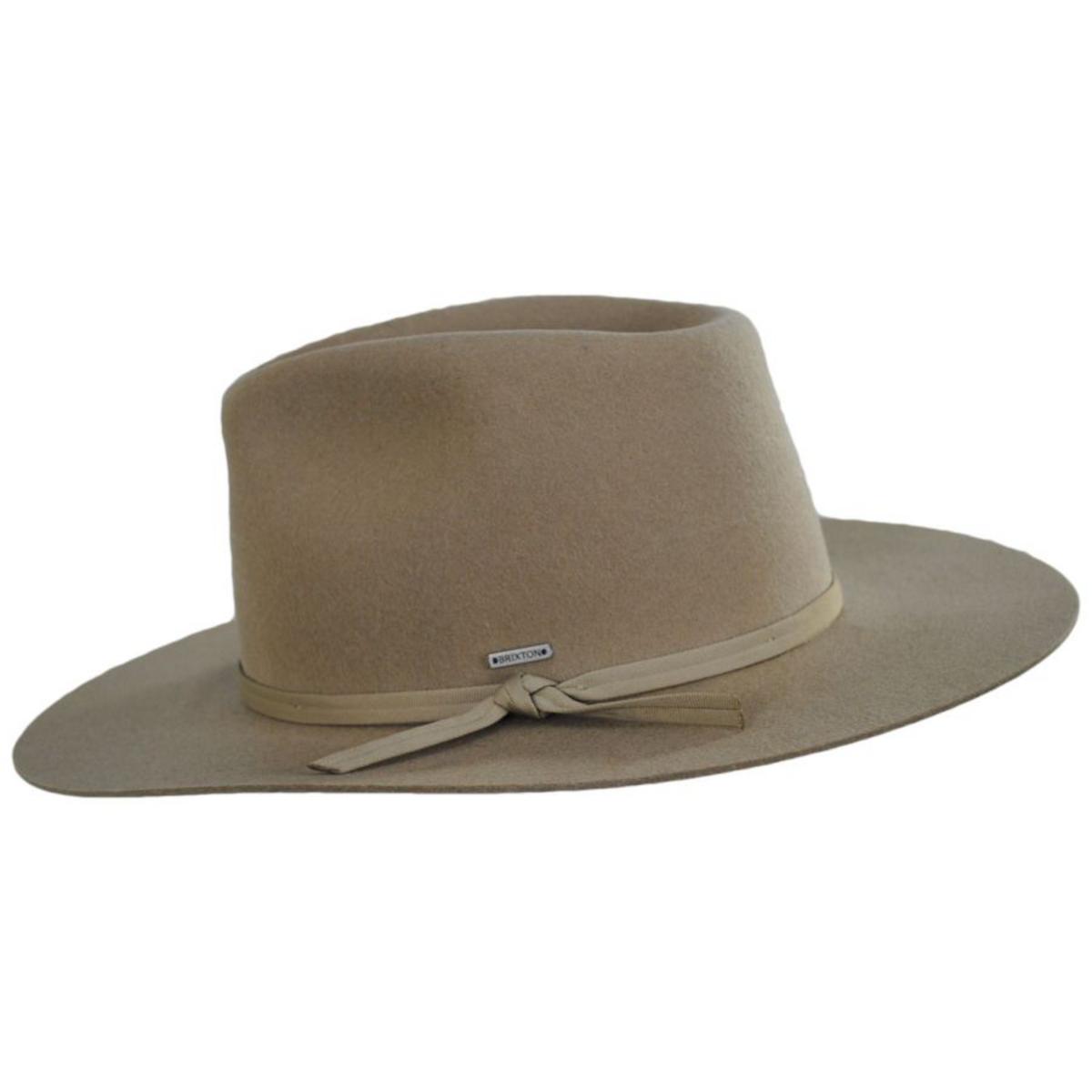 BRIXTON HATS | Cohen Wool Felt Cowboy Hat - Sand | 135650HO24 | profile | SAND