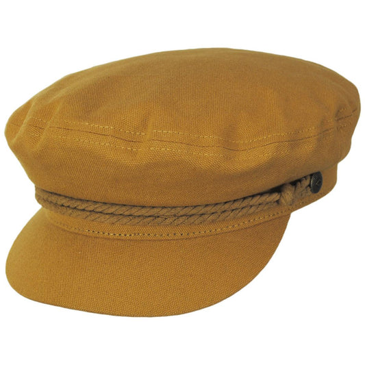 BRIXTON HATS | Cotton Fiddler Cap | 181304 | lead | GOLDEN BROWN
