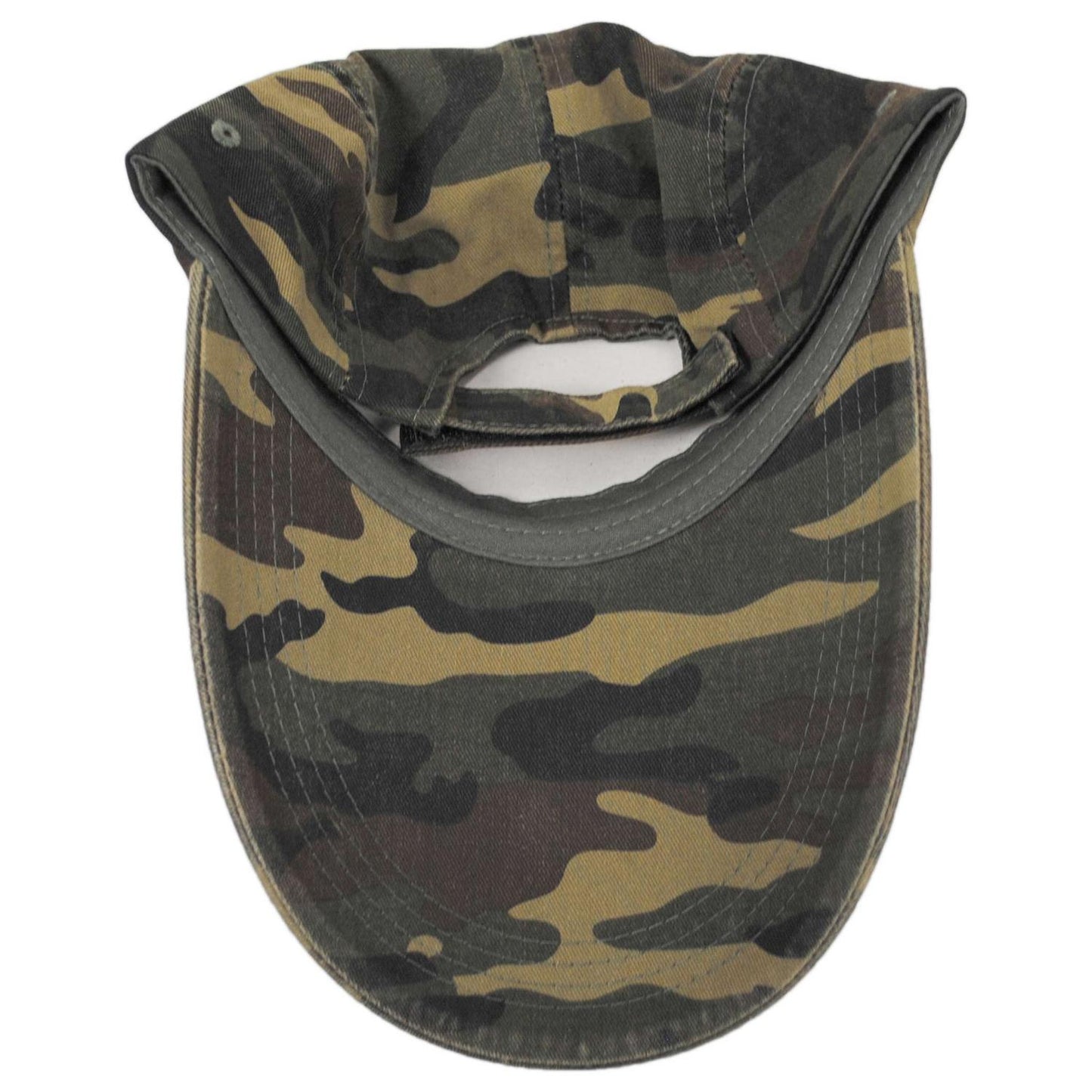 Village Hat Shop | VHS Long Bill Adjustable Baseball Cap | 222440 | under | CAMOUFLAGE