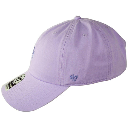47 Brand | Los Angeles Dodgers MLB Tonal Base Runner Clean Up Strapback Baseball Cap Dad Hat | 203057 | profile | WISTERIA