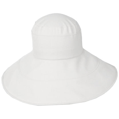 sur la tete | Monaco Linen Sun Hat | 109404 | front | WHITE