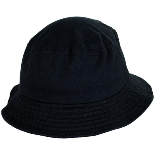 Village Hat Shop | Cotton Twill Bucket Hat | 186604 | lead | BLACK