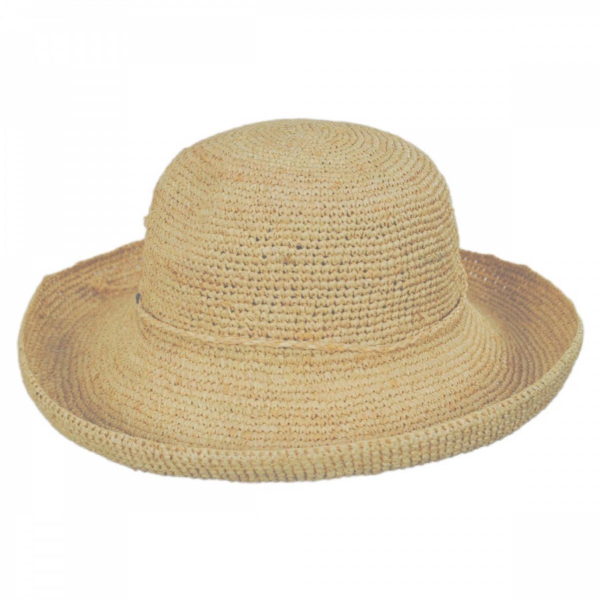 Twisted Raffia Straw Boater Hat