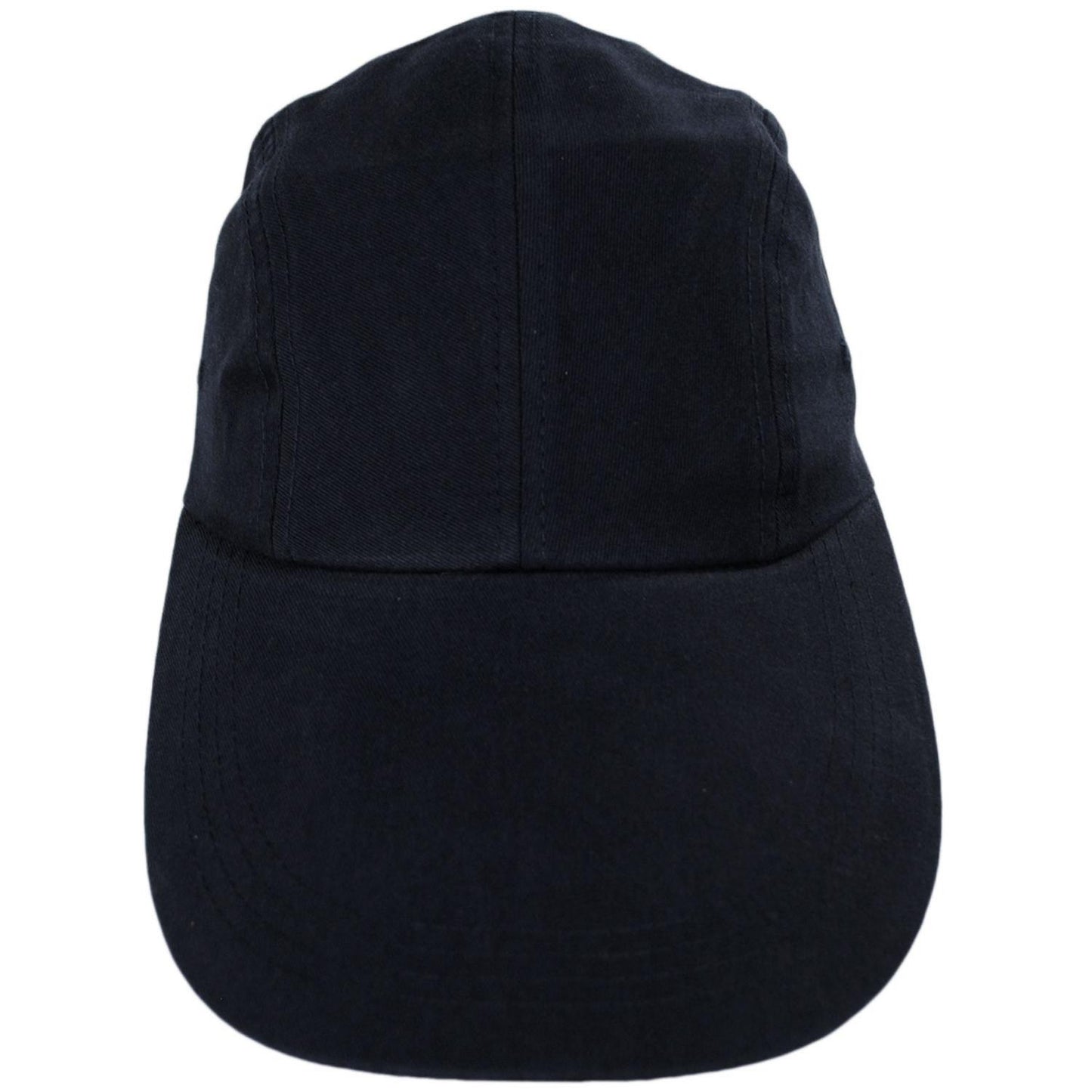 Village Hat Shop | VHS Long Bill Adjustable Baseball Cap | 222440 | front | BLACK