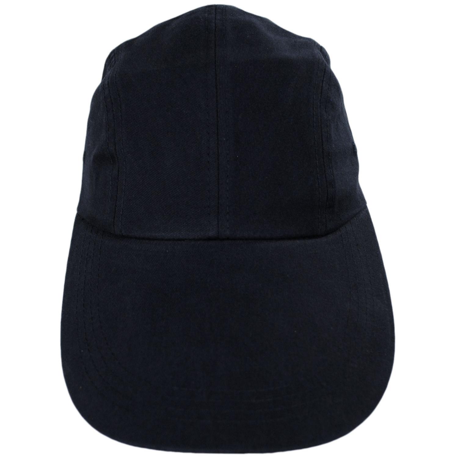 Village Hat Shop | VHS Long Bill Adjustable Baseball Cap | 222440 | front | BLACK