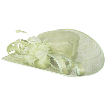 Something Special | Minerva Sinamay Straw Boater Dress Hat | 121383 | profile | MINT