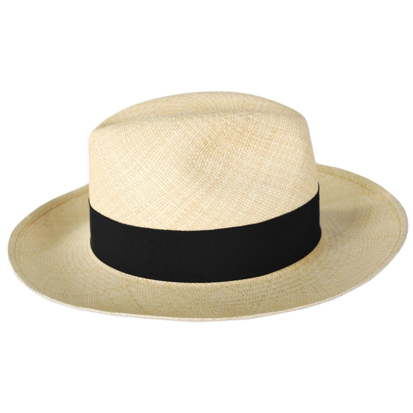Borsalino | Quito Largo Panama Straw Fedora Hat | 126003 | profiletwo | NATURAL