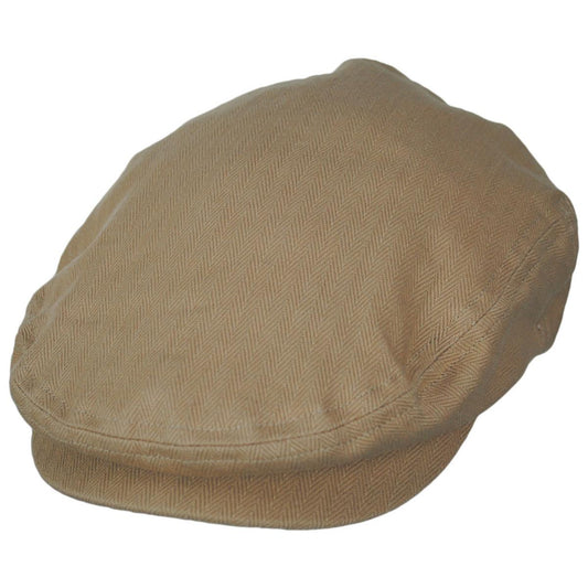 BRIXTON HATS | Hooligan Lightweight Cotton Herringbone Ivy Cap | 161560 | lead | KHAKI/SAND HERRINGBONE