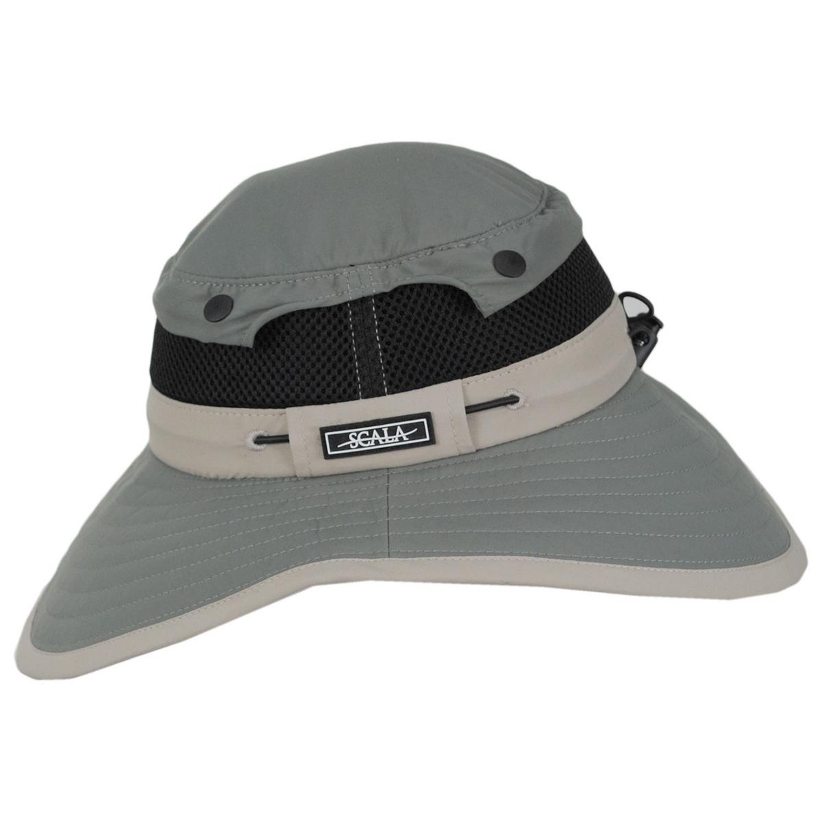 Scala | No Fly Zone Defender HyperKewl Boonie Hat | 400282 | profile | GREY