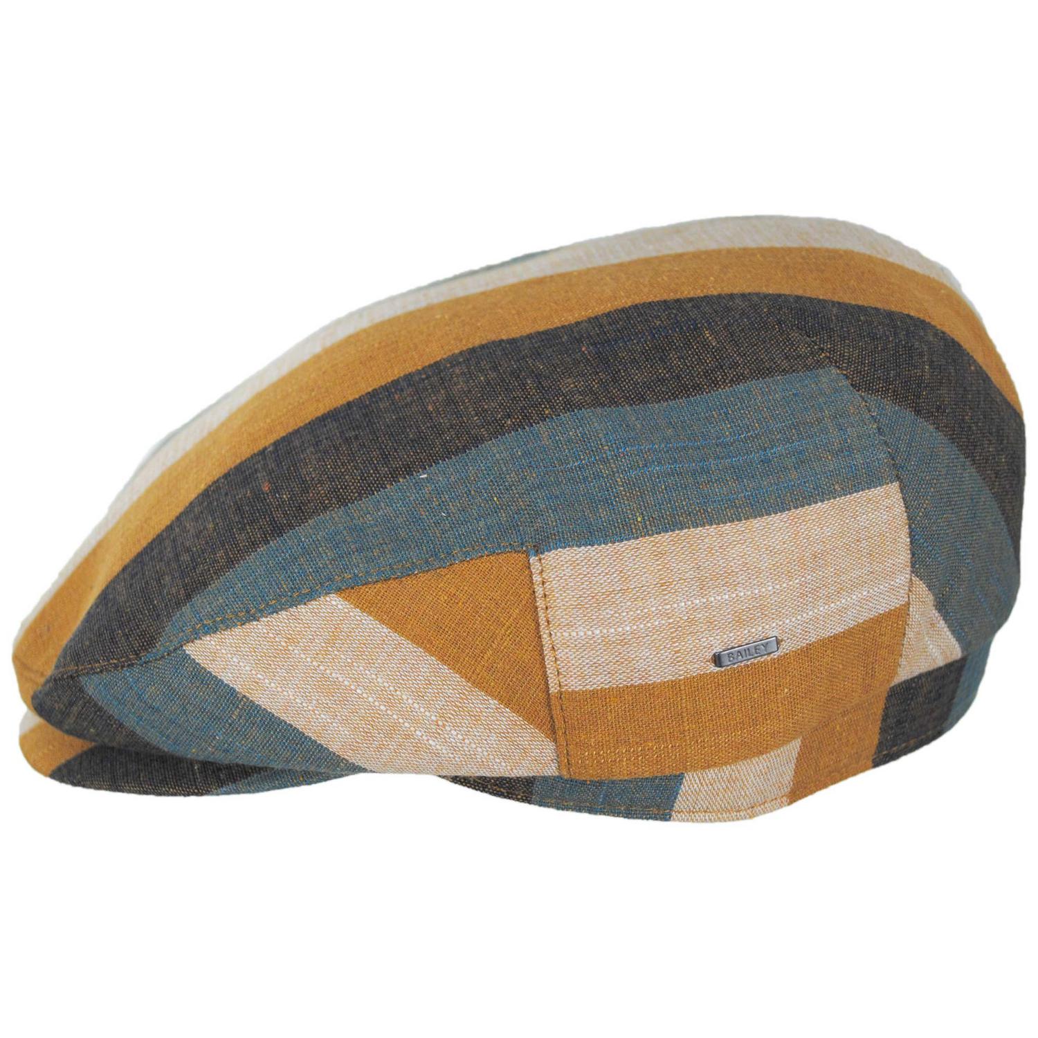 Bailey 1922 | Kit Stripe Cotton Ivy Cap | 167240 | profile | TAN MULTI