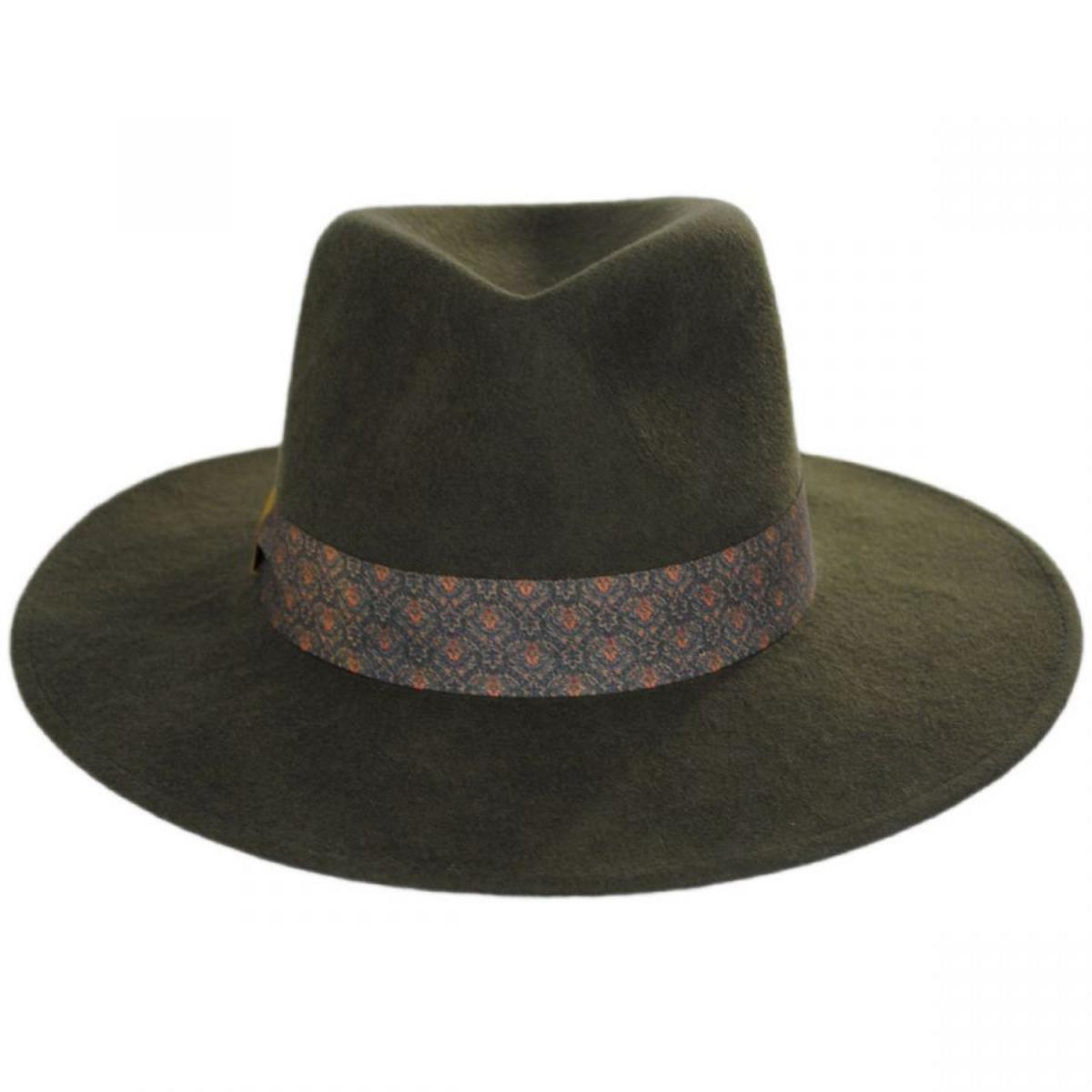 Bigalli | Gypsy Wool Felt Fedora Hat | 131421 | front | MOSS