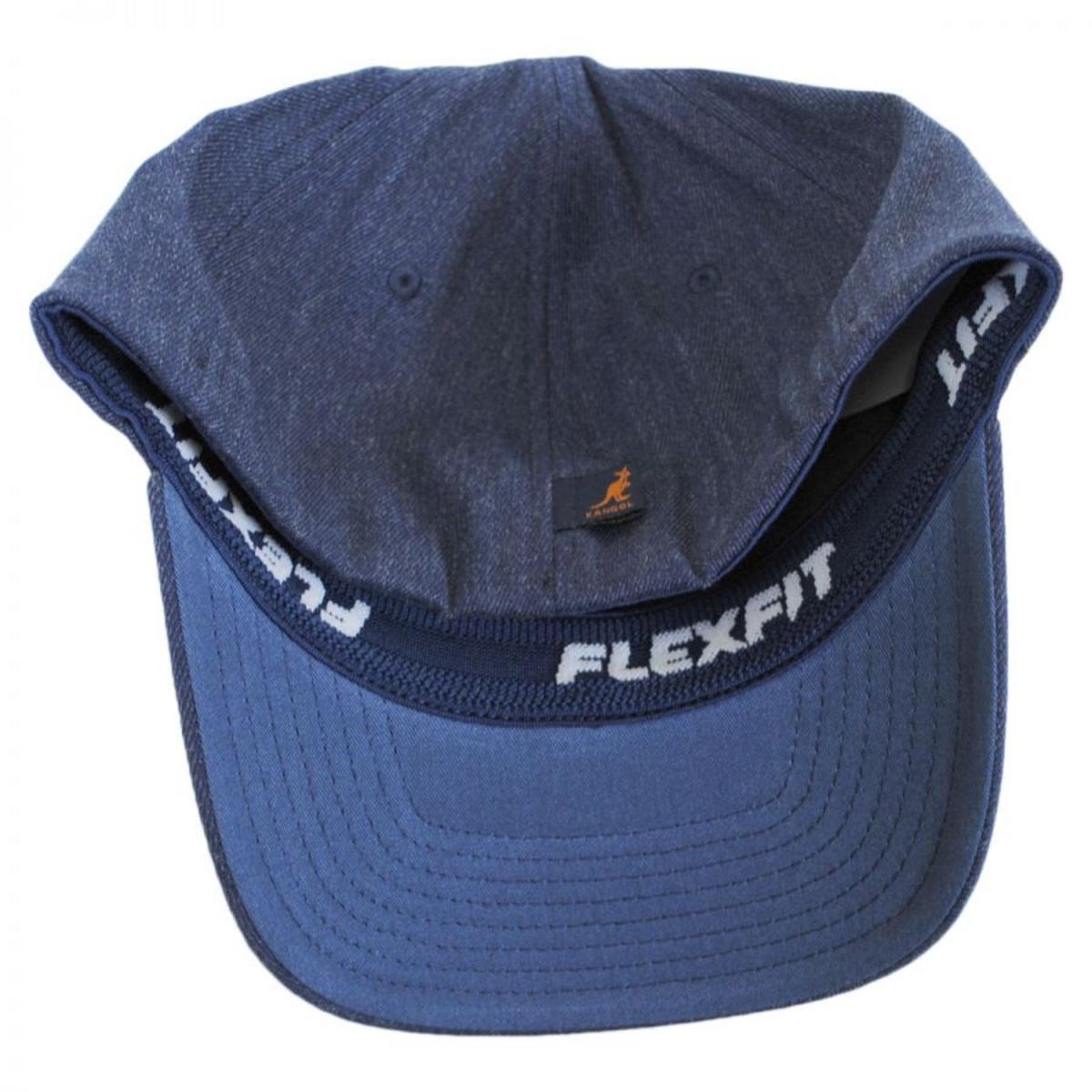 Kangol | Logo Wool FlexFit Fitted Baseball Cap | 201104 | under | DENIM
