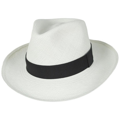 Bigalli | Puerto Bahia Panama Straw Fedora Hat | 129243 | lead | WHITE