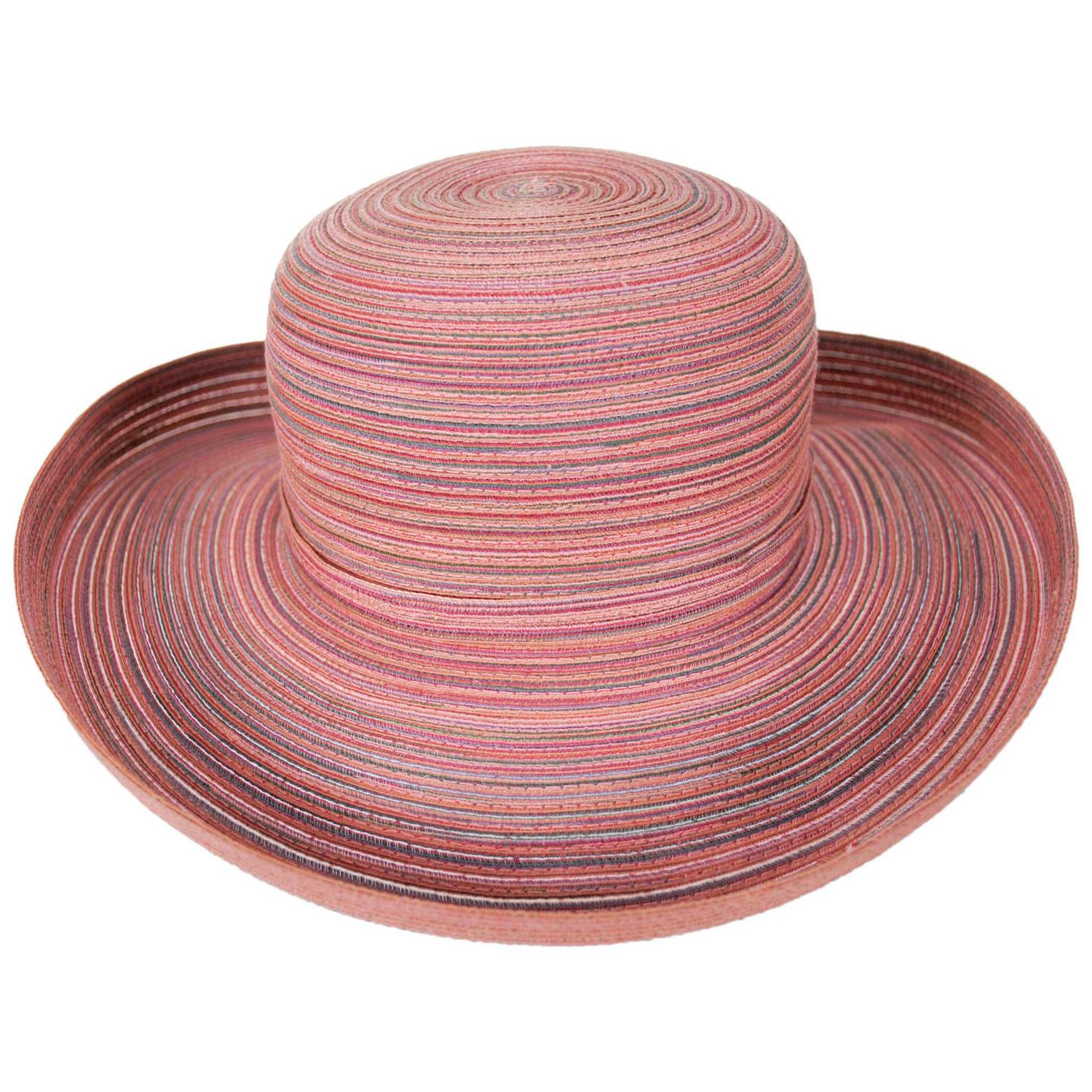 Scala | Eden Poly Blend Roller Sun Hat | 101401 | front | RED