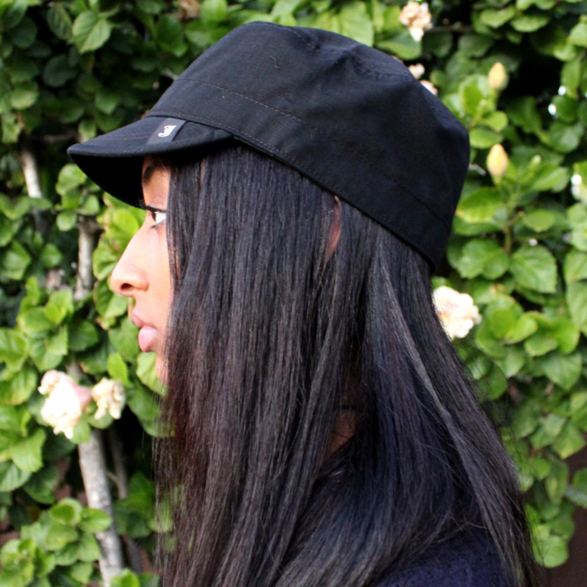 Jaxon Hats | Ripstop Cotton Cadet Cap | 222399 | lsftwo | BLACK
