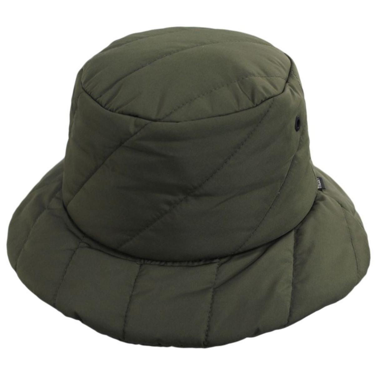 Tilley Endurables | Abbott Thindown Quilted Bucket Hat | 400845 | front | OLIVE
