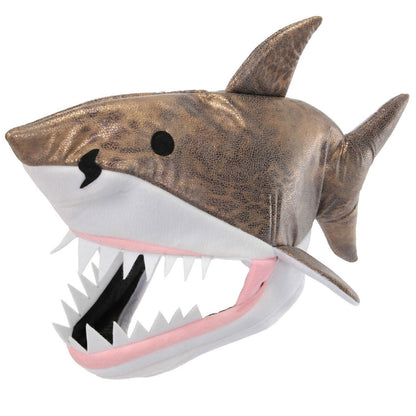 Elope | Great White Shark Jawesome Hat | 190329 | front | GREY/WHITE