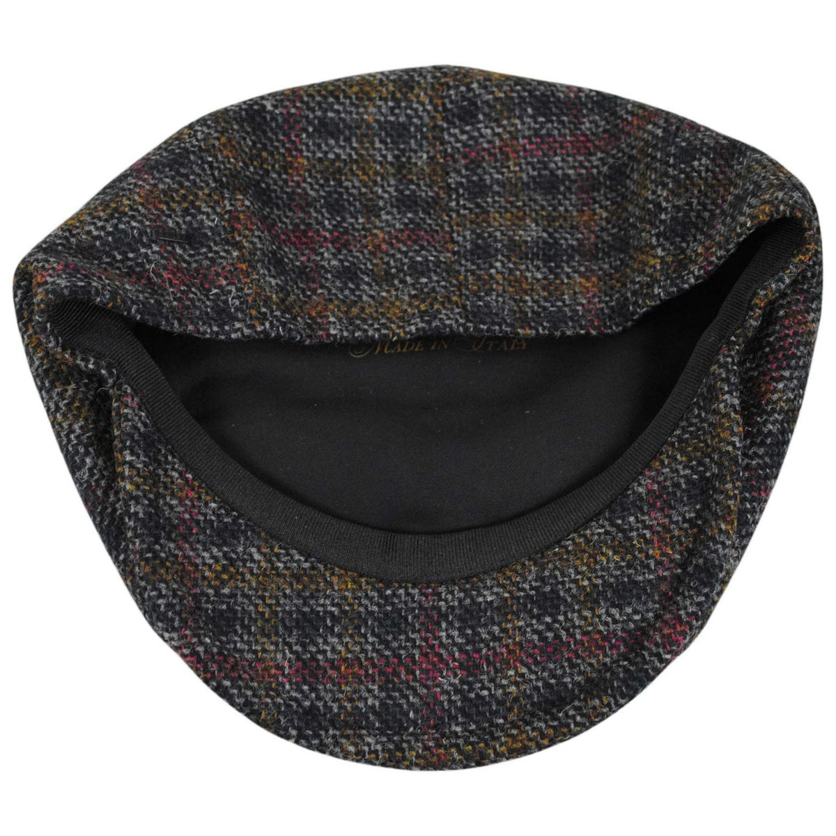 Bailey 1922 | Faro Italian Wool Newsboy Cap | 167242 | under | CHARCOAL PLAID