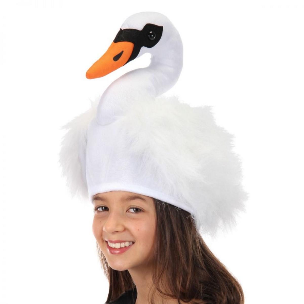 Elope | Swan Faux Fur Hat | 190342 | profile | WHITE