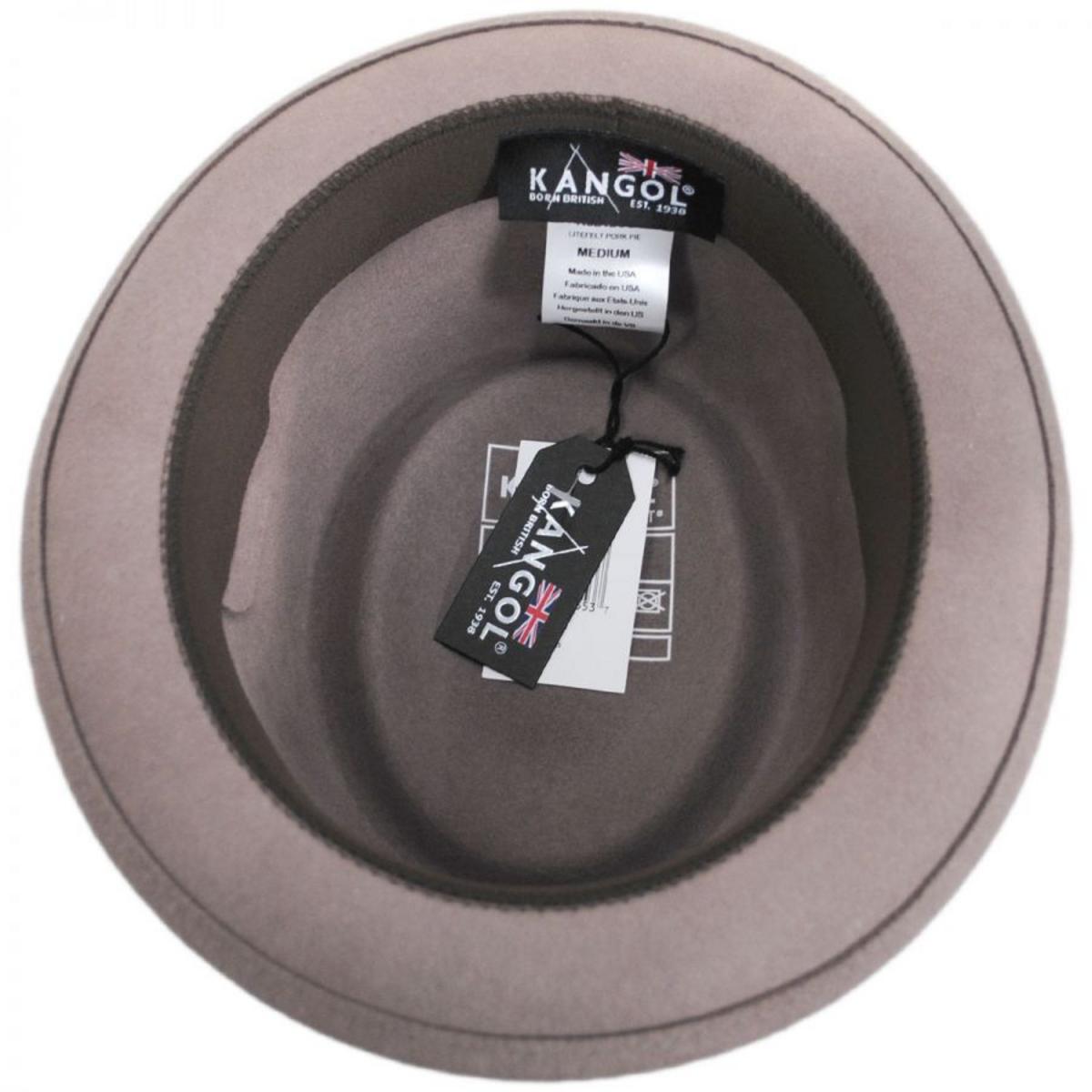 Kangol | Wool LiteFelt Pork Pie Hat | 130196 | under | COCOA