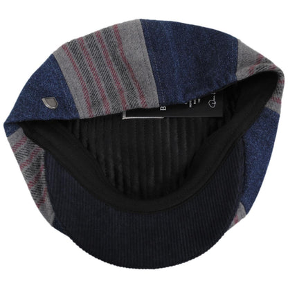 BRIXTON HATS | Altered Threads Cotton Blend Brood Baggy Newsboy Cap | 161577 | under | MEDIUM WASH DENIM