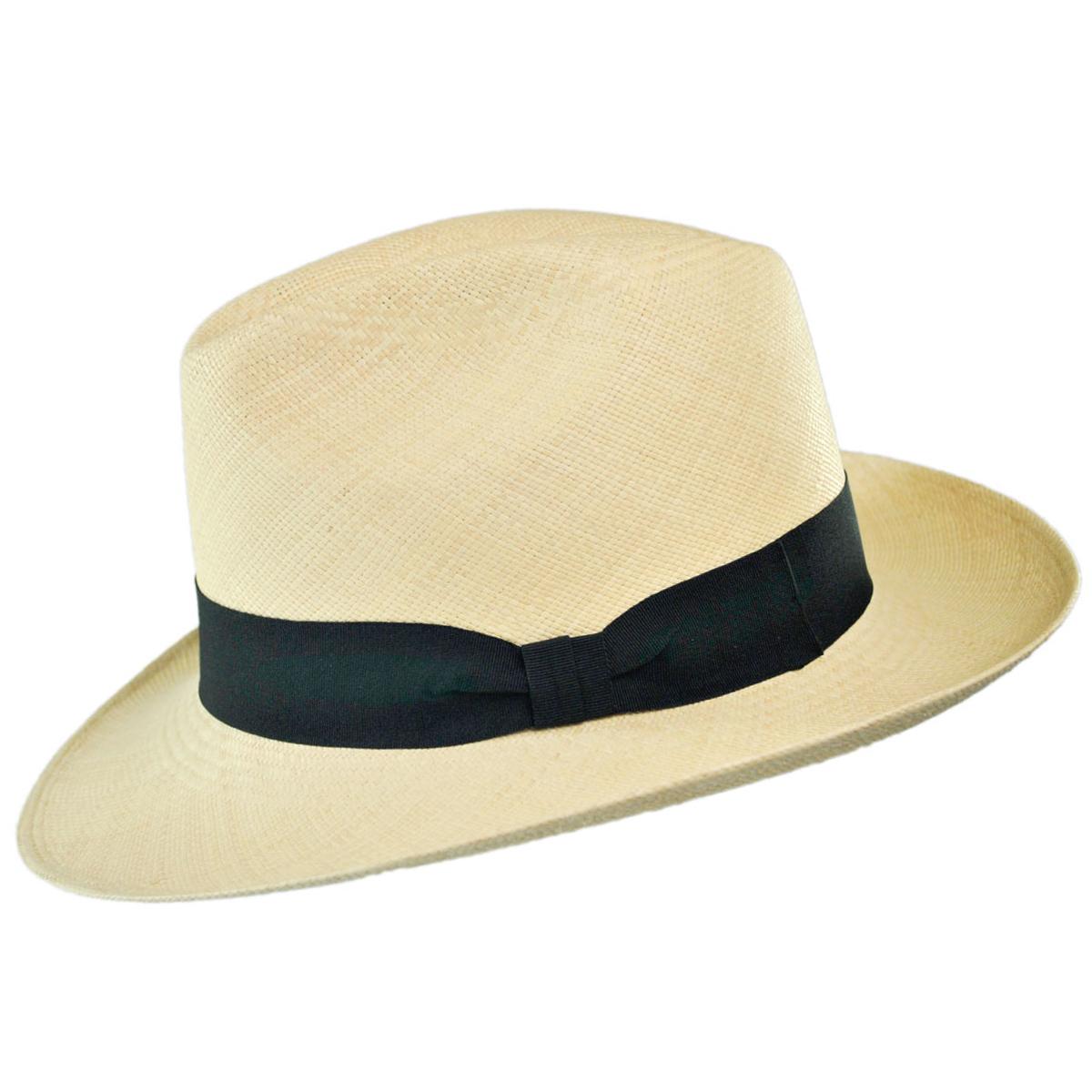 Jaxon Hats | Brisa Grade 8 Panama Straw Fedora Hat | 127121 | profile | NATURAL