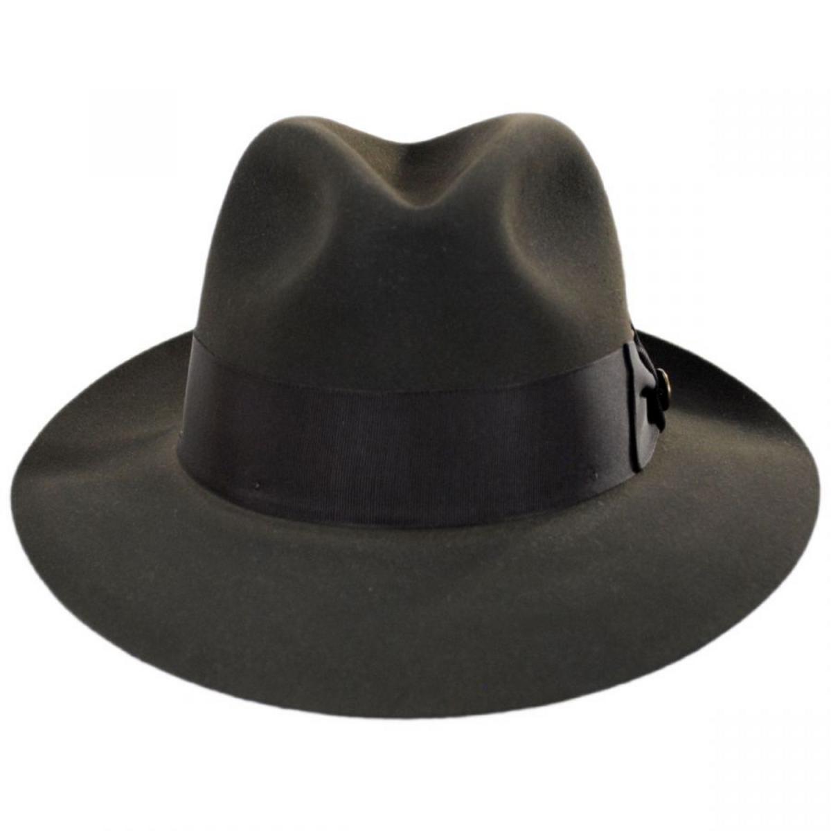 Stetson | Pinnacle Beaver Fur Felt Fedora Hat | 130629 | front | SAGE
