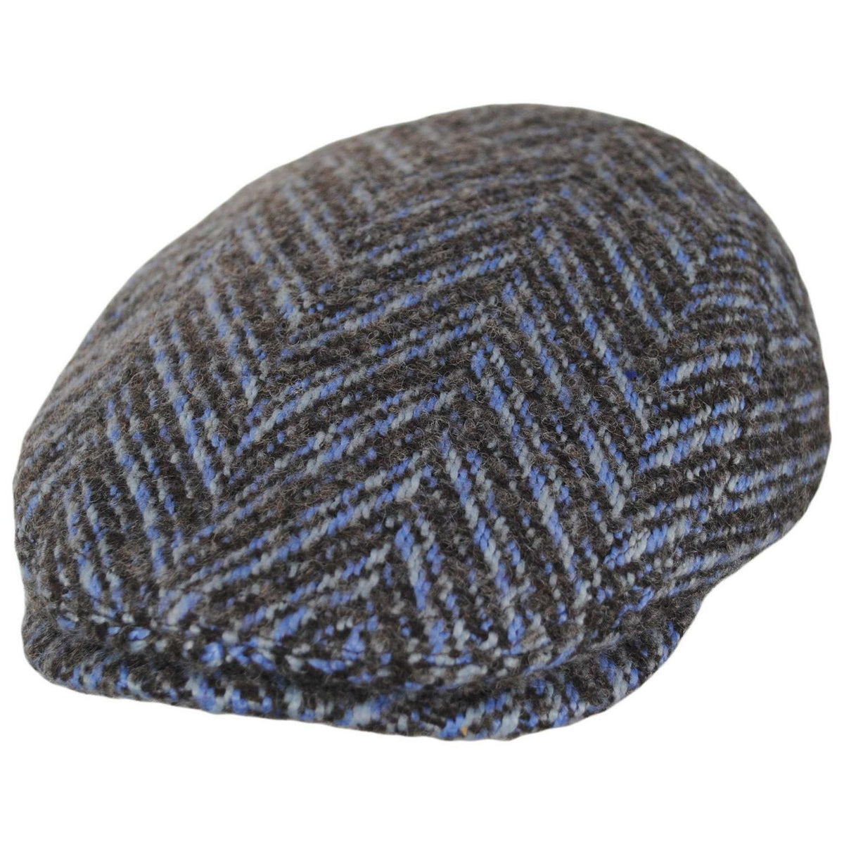 Bailey 1922 | Tyler Herringbone Flat Cap | 167245 | lead | BLUE