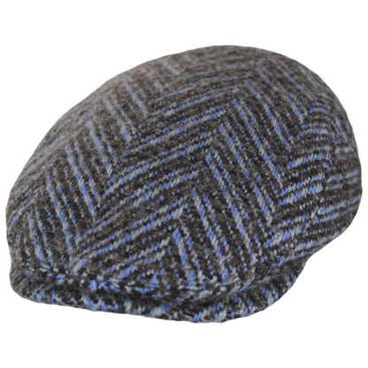 Bailey 1922 | Tyler Herringbone Flat Cap | 167245 | lead | BLUE
