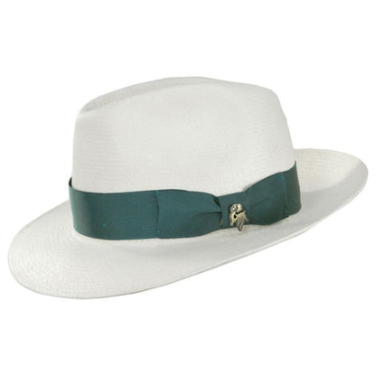 Bigalli | Gemstone Grade 8 Panama Straw Fedora Hat | 129245 | profile | WHITE
