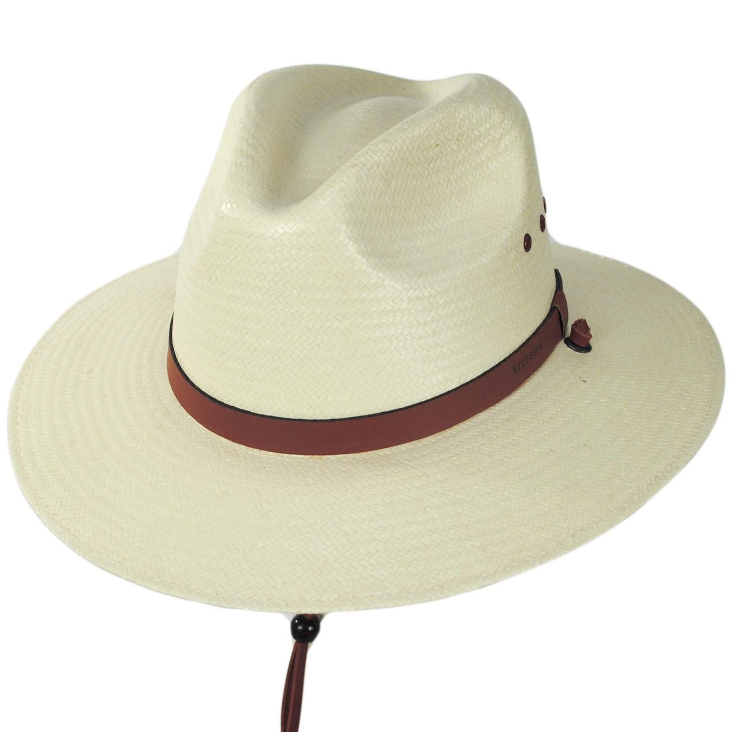 Stetson | Los Alamos Toyo Straw Safari Fedora Hat | 126973 | lead | NATURAL