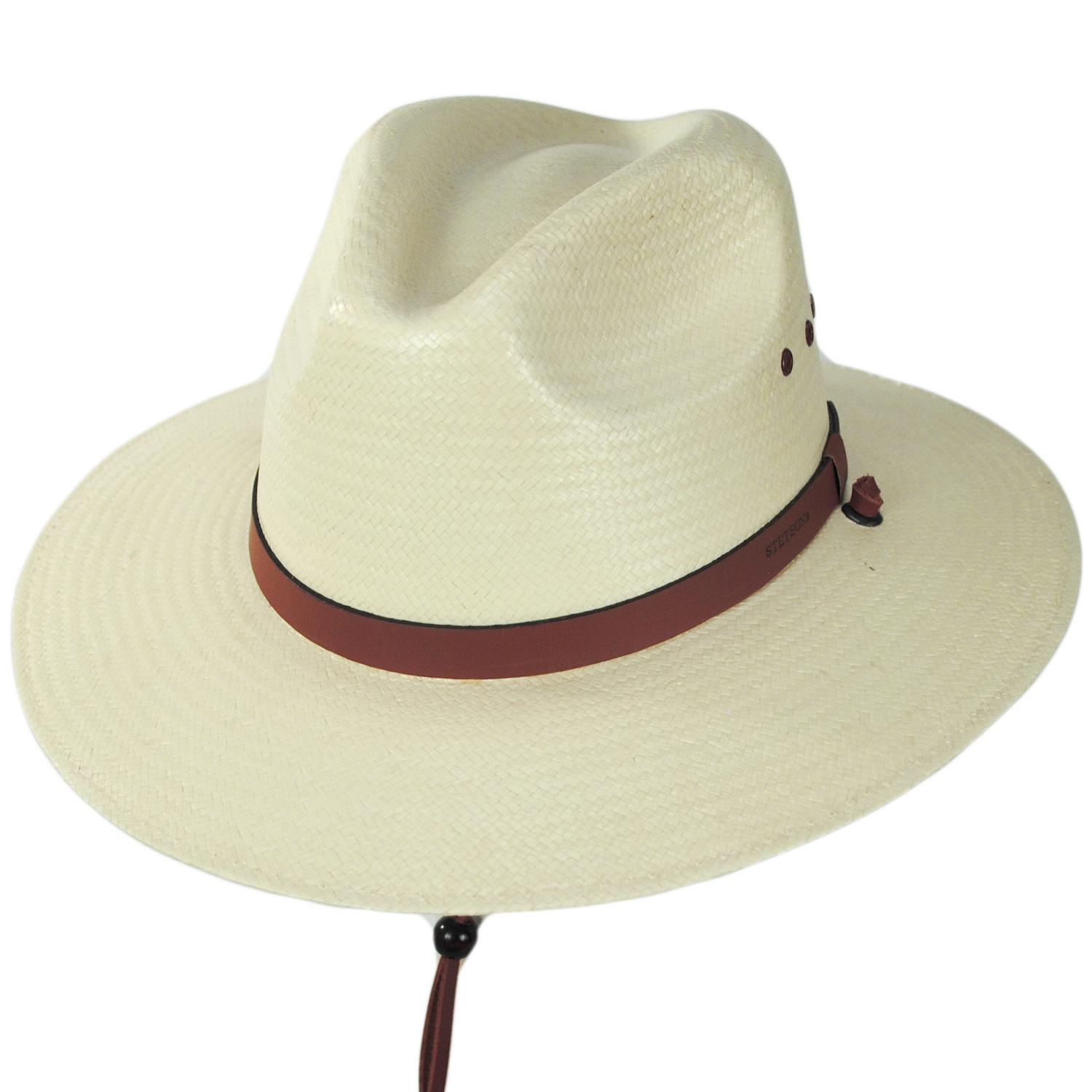 Stetson | Los Alamos Toyo Straw Safari Fedora Hat | 126973 | lead | NATURAL