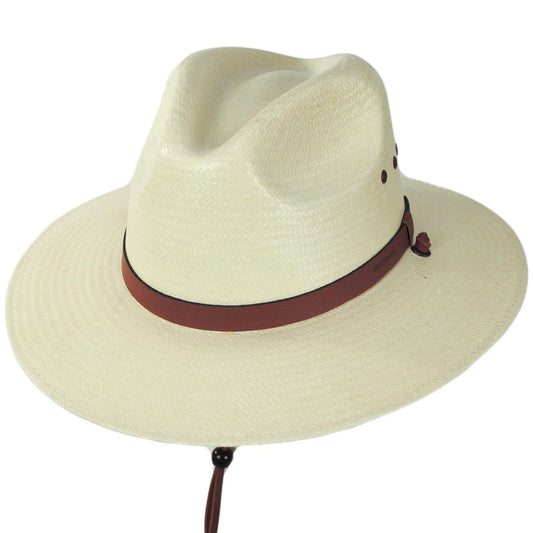 Stetson | Los Alamos Toyo Straw Safari Fedora Hat | 126973 | lead | NATURAL