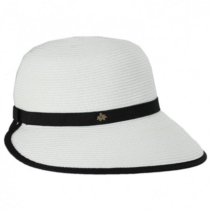 Cappelli | Toyo Straw Braid Facesaver Hat | 101201 | profile | WHITE
