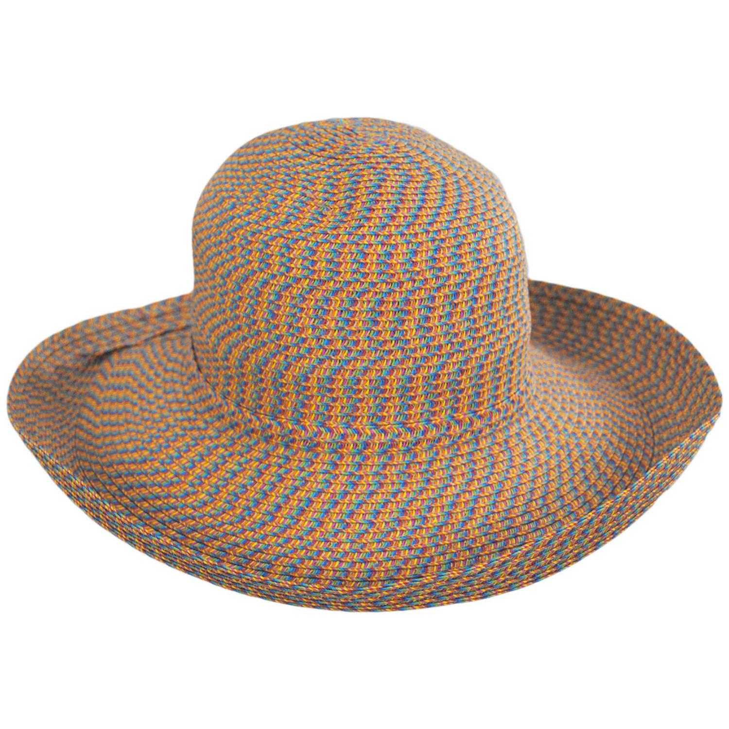 sur la tete | Traveler Toyo Straw Breton Sun Hat | 104200 | front | MULTI