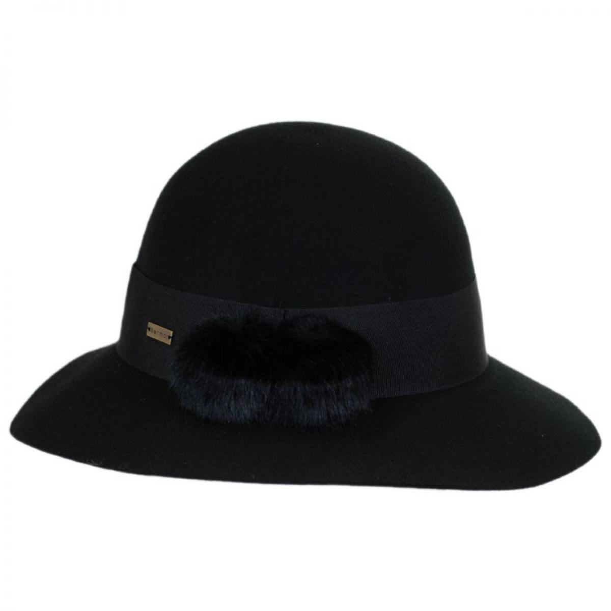 Betmar | Mullins Wool Felt Floppy Hat | 123123 | profile | BLACK