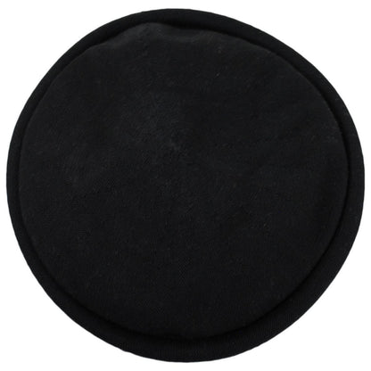 Parkhurst | Pointelle Cotton Knit Topper Beanie Hat | 500853 | profile | BLACK
