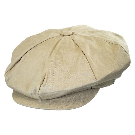 Jaxon Hats | Wholesale Linen Big Apple Cap B2B Pre-Pack | B2B167736 | lead | NATURAL