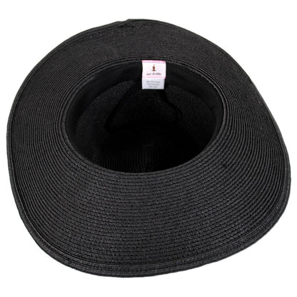 sur la tete | Wholesale Brighton Toyo Straw Sun Hat B2B Pre-Pack | B2B104203 | under | BLACK