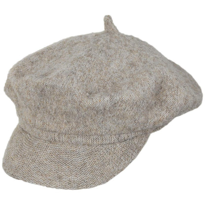 San Diego Hat Company | Early Fog Faux Angora Baker Boy Cap | 108938 | lead | BEIGE