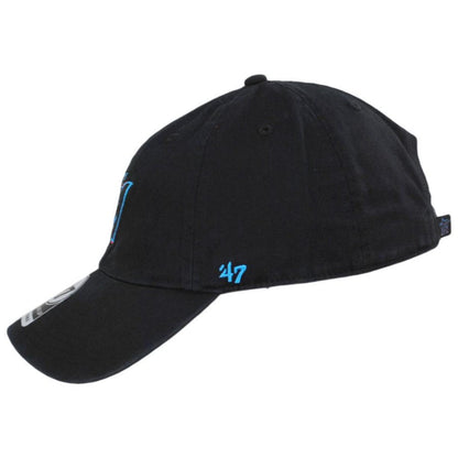 47 Brand | Miami Marlins MLB Clean Up Strapback Baseball Cap Dad Hat | 203261 | profile | BLACK