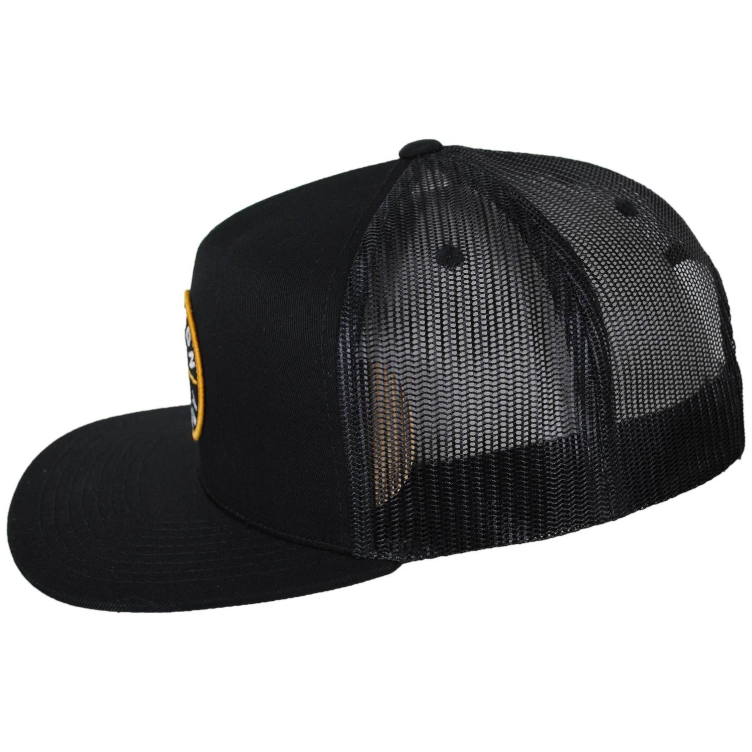 BRIXTON HATS | Oath Trucker Snapback Baseball Cap | 201704 | profile | BLACK/BLACK
