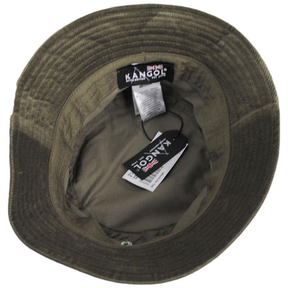 Kangol | Corduroy Cotton Blend Bucket Hat | 185710 | under | NICKEL